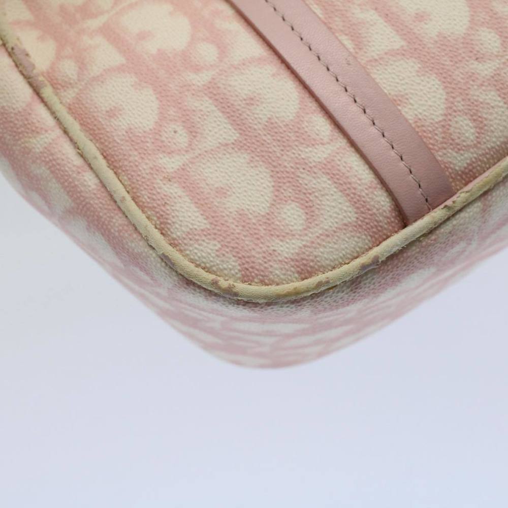 CHRISTIAN DIOR Trotter Canvas Hand Bag PVC Leather Pink 09-BO-0076 Auth yk8952 - Picture 16 of 16